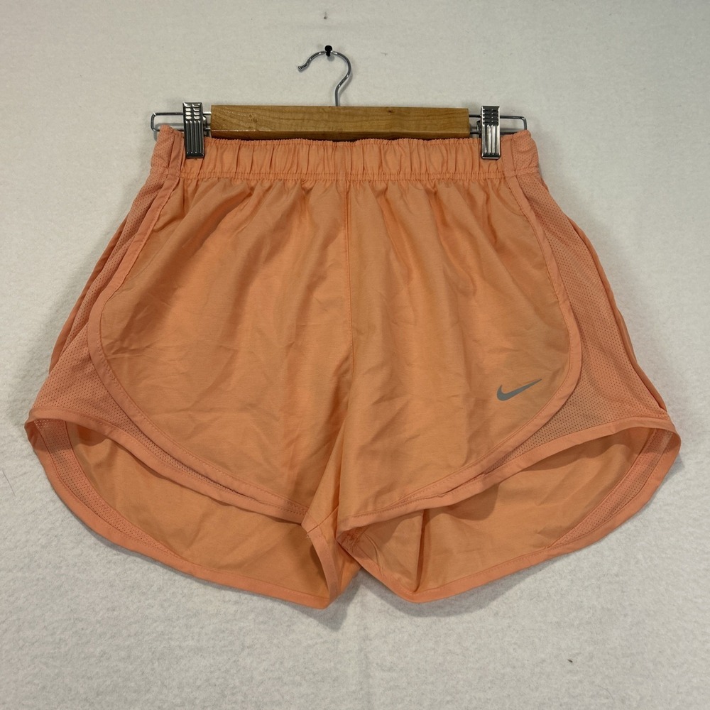 Nike Womens Dri-Fit Tempo Mid-Rise Brief Lined Running Shorts Apricot HM6096 S